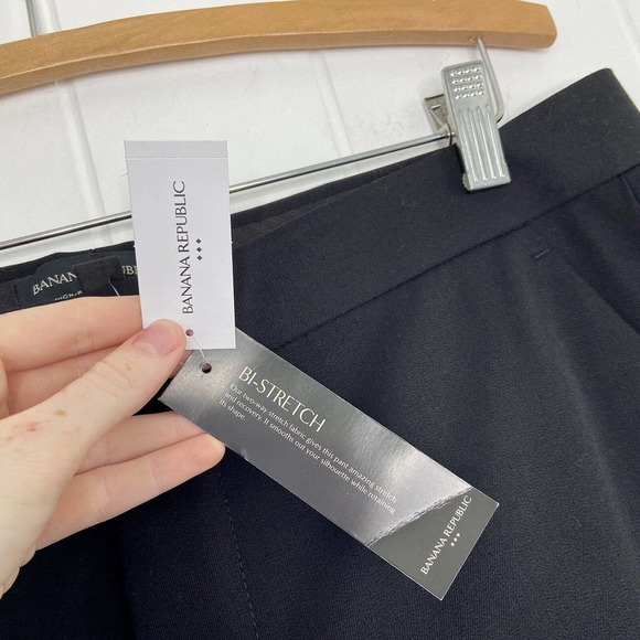 NWT Banana Republic High-Rise Slim Ankle Trouser Pant in Black - Women’s Size 14 - Picture 4 of 6